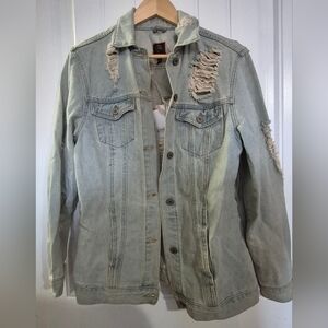 Womens Edgy Boom Boom Jeans Denim Jacket Size Small